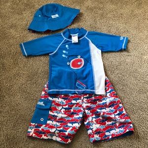 Toddler Boy Swim Rash Guard 3 pc set